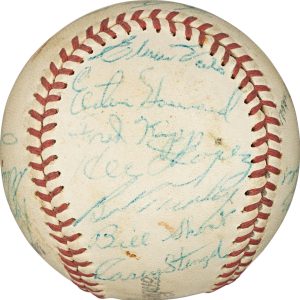 Mickey Mantle 1960 New York Yankees AL Champs Team Signed Baseball PSA DNA COA
