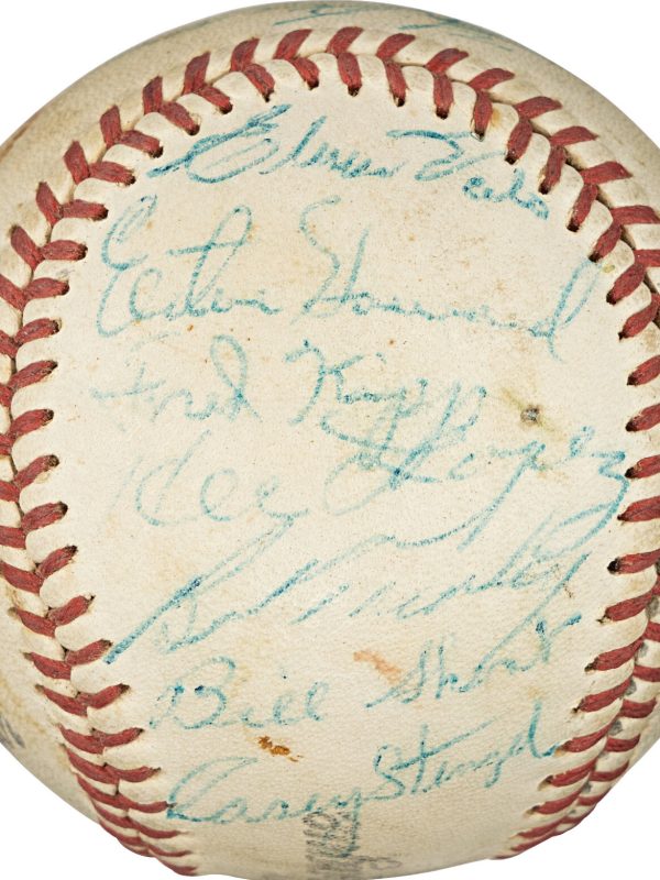 Mickey Mantle 1960 New York Yankees AL Champs Team Signed Baseball PSA DNA COA