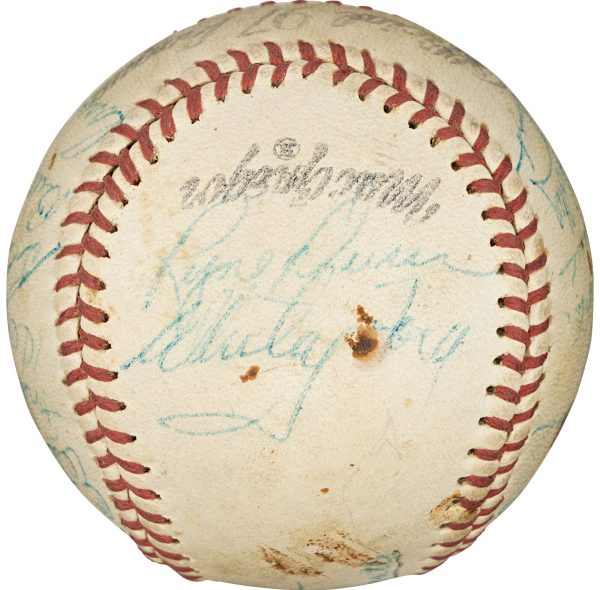 Mickey Mantle 1960 New York Yankees AL Champs Team Signed Baseball PSA DNA COA
