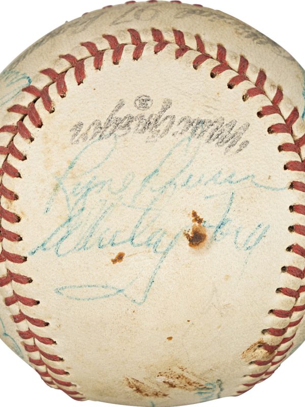 Mickey Mantle 1960 New York Yankees AL Champs Team Signed Baseball PSA DNA COA