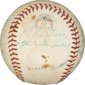 Mickey Mantle 1960 New York Yankees AL Champs Team Signed Baseball PSA DNA COA