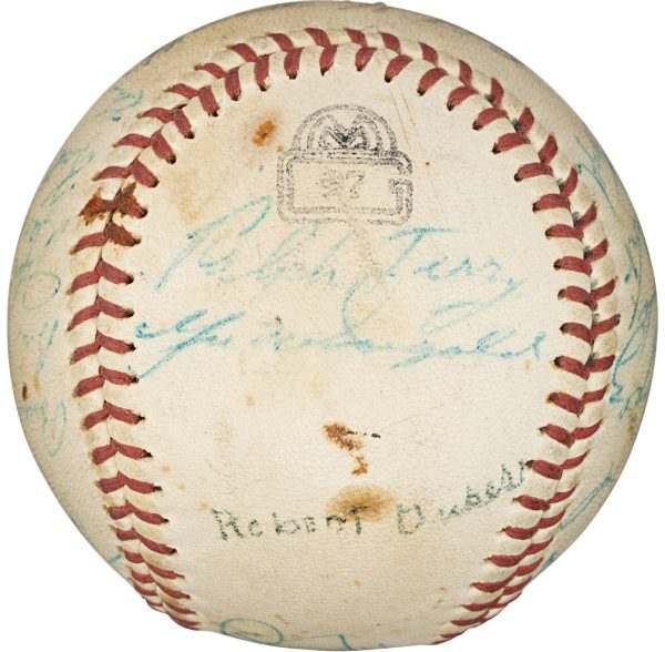 Mickey Mantle 1960 New York Yankees AL Champs Team Signed Baseball PSA DNA COA