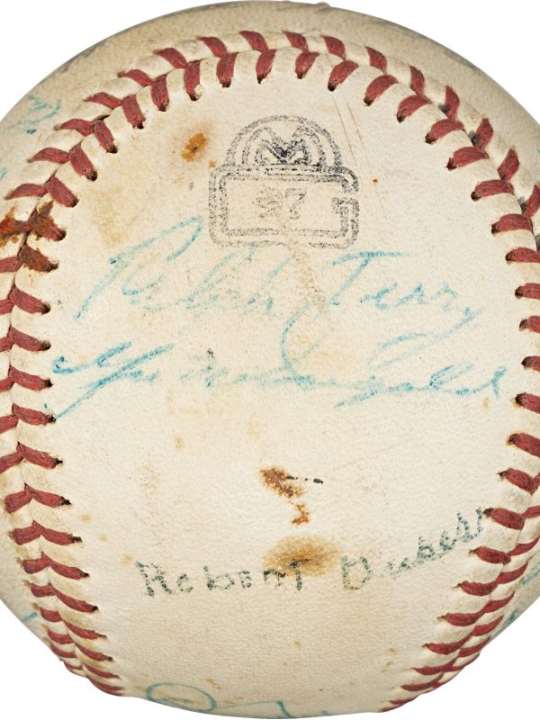 Mickey Mantle 1960 New York Yankees AL Champs Team Signed Baseball PSA DNA COA