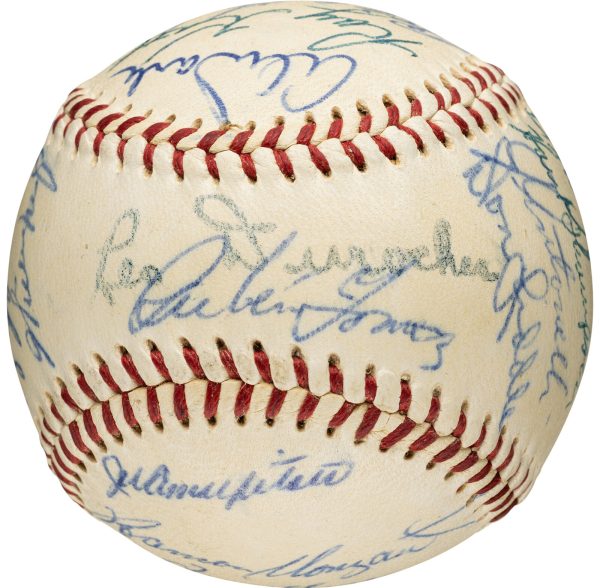 1955 New York Giants Team Signed (24) Baseball. Mays, Wilhelm PSA/DNA NM- MT 8