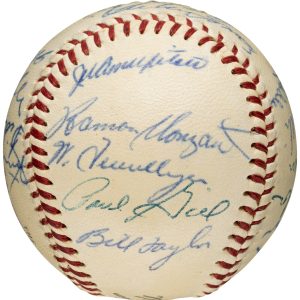 1955 New York Giants Team Signed (24) Baseball. Mays, Wilhelm PSA/DNA NM- MT 8