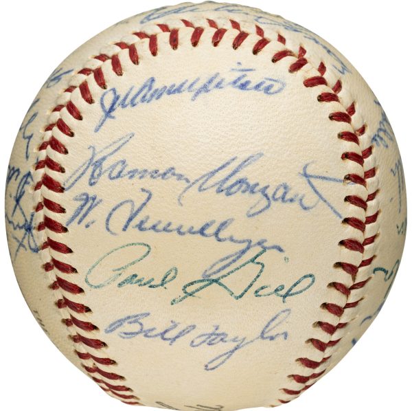 1955 New York Giants Team Signed (24) Baseball. Mays, Wilhelm PSA/DNA NM- MT 8