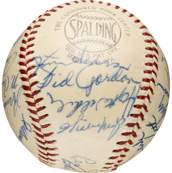 1955 New York Giants Team Signed (24) Baseball. Mays, Wilhelm PSA/DNA NM- MT 8