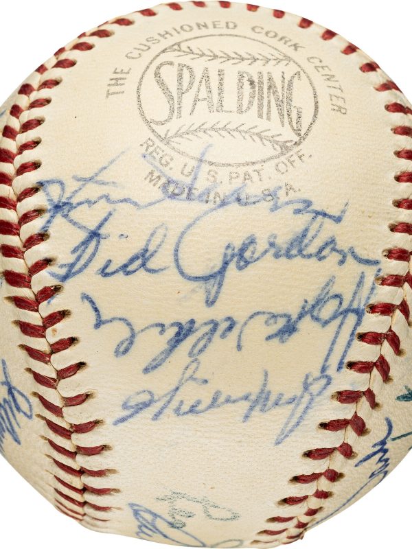 1955 New York Giants Team Signed (24) Baseball. Mays, Wilhelm PSA/DNA NM- MT 8
