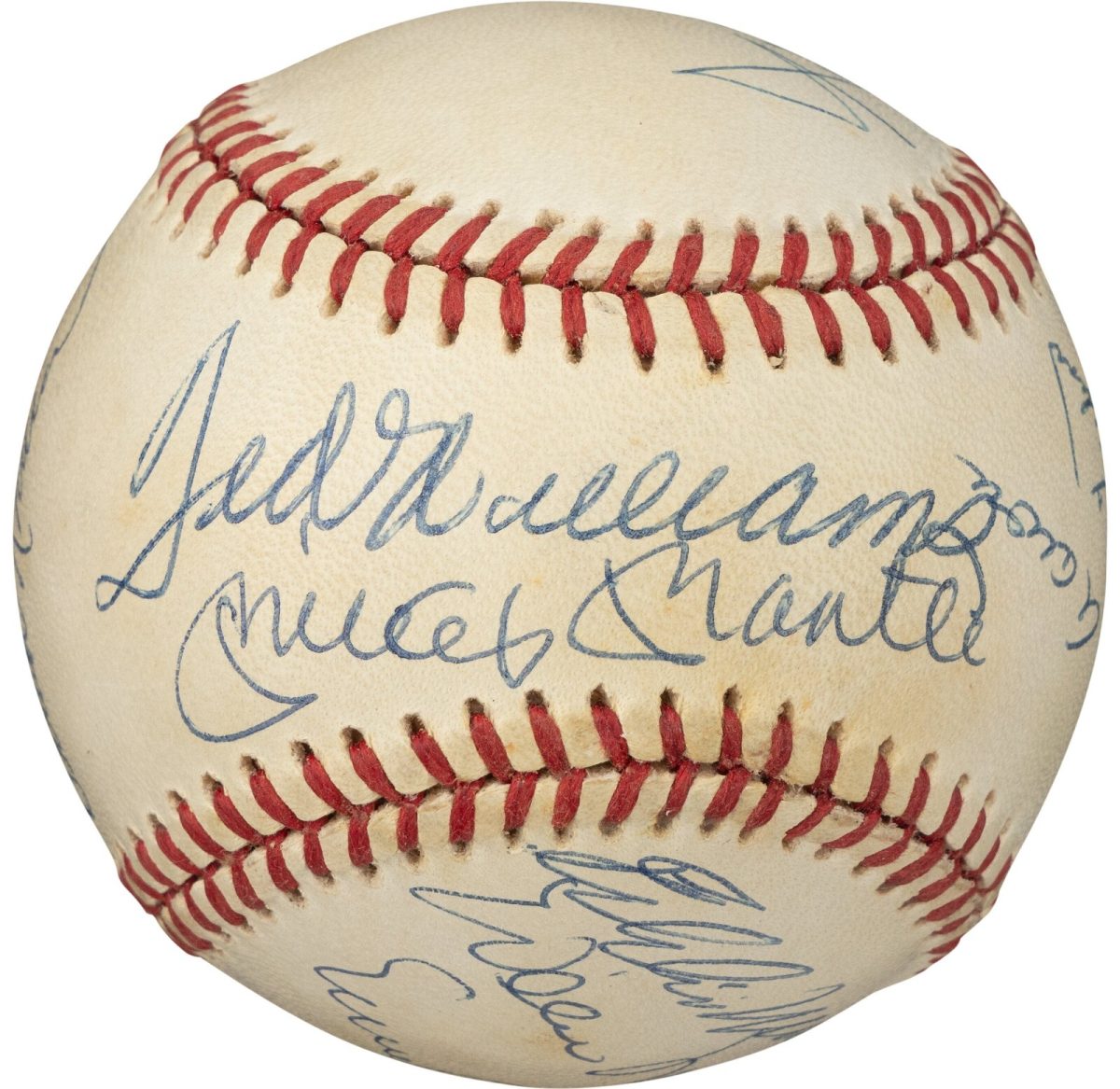 500 Home Run Club Multi Signed by 11 OAL Baseball Mickey Mantle PSA