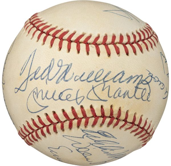 500 Home Run Club Multi Signed by 11 OAL Baseball Mickey Mantle PSA