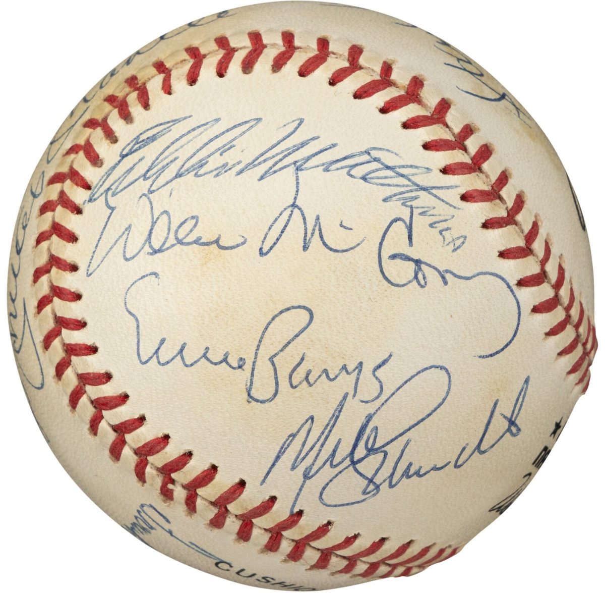500 Home Run Club Multi Signed by 11 OAL Baseball Mickey Mantle PSA
