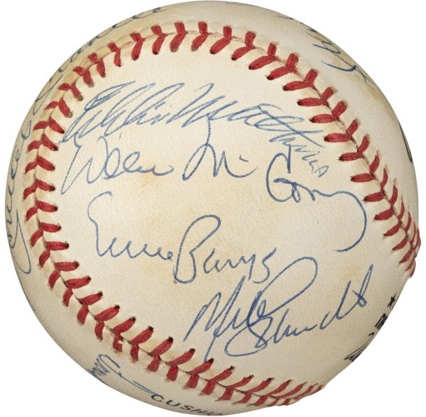 500 Home Run Club Multi Signed by 11 OAL Baseball Mickey Mantle PSA