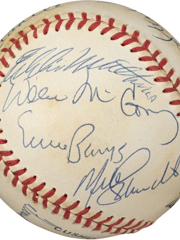 500 Home Run Club Multi Signed by 11 OAL Baseball Mickey Mantle PSA