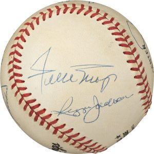 500 Home Run Club Multi Signed by 11 OAL Baseball Mickey Mantle PSA