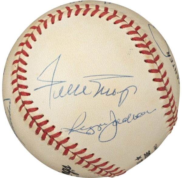 500 Home Run Club Multi Signed by 11 OAL Baseball Mickey Mantle PSA