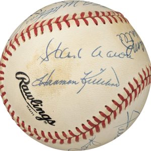 500 Home Run Club Multi Signed by 11 OAL Baseball Mickey Mantle PSA