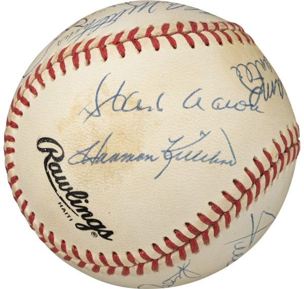 500 Home Run Club Multi Signed by 11 OAL Baseball Mickey Mantle PSA