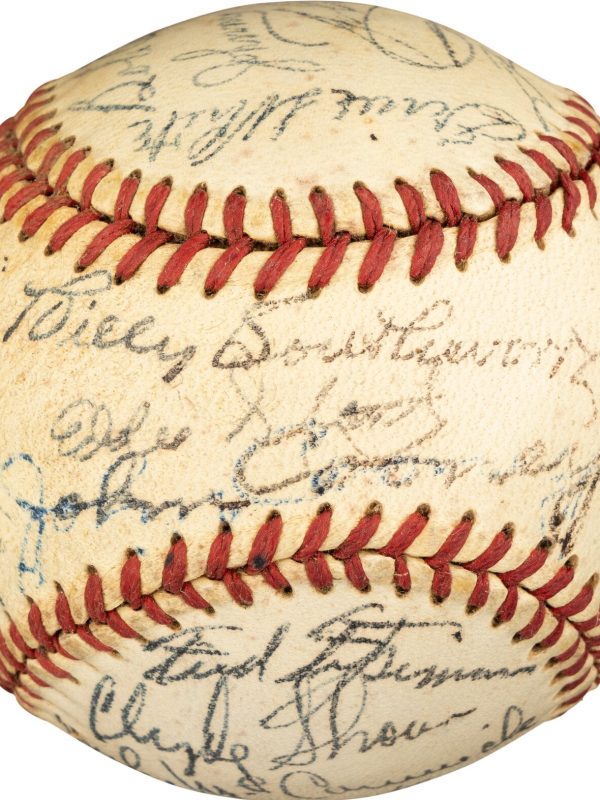 Spahn, Southworth Signed 1948 Boston Braves Team Signed Baseball PSA LOA HOF