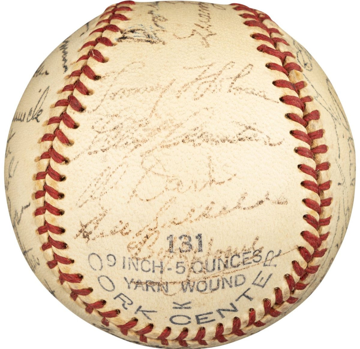Spahn, Southworth Signed 1948 Boston Braves Team Signed Baseball PSA LOA HOF