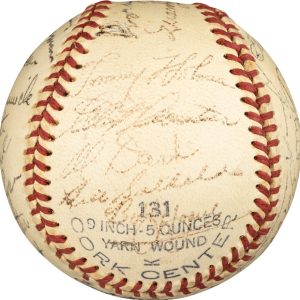 Spahn, Southworth Signed 1948 Boston Braves Team Signed Baseball PSA LOA HOF