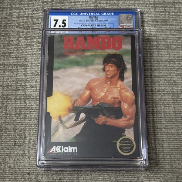 Rambo (Nintendo NES) CIB GRADED CGC 7.5
