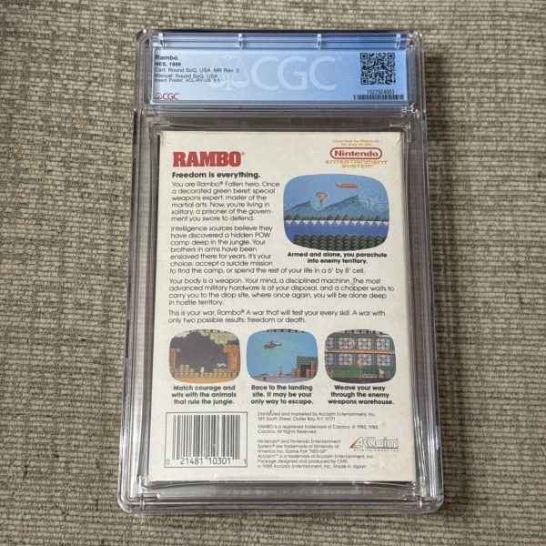 Rambo (Nintendo NES) CIB GRADED CGC 7.5