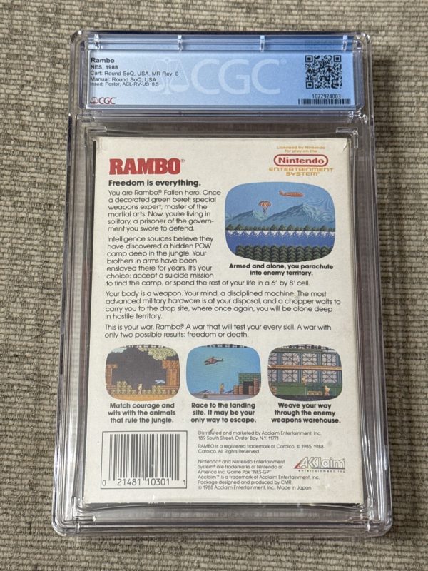 Rambo (Nintendo NES) CIB GRADED CGC 7.5