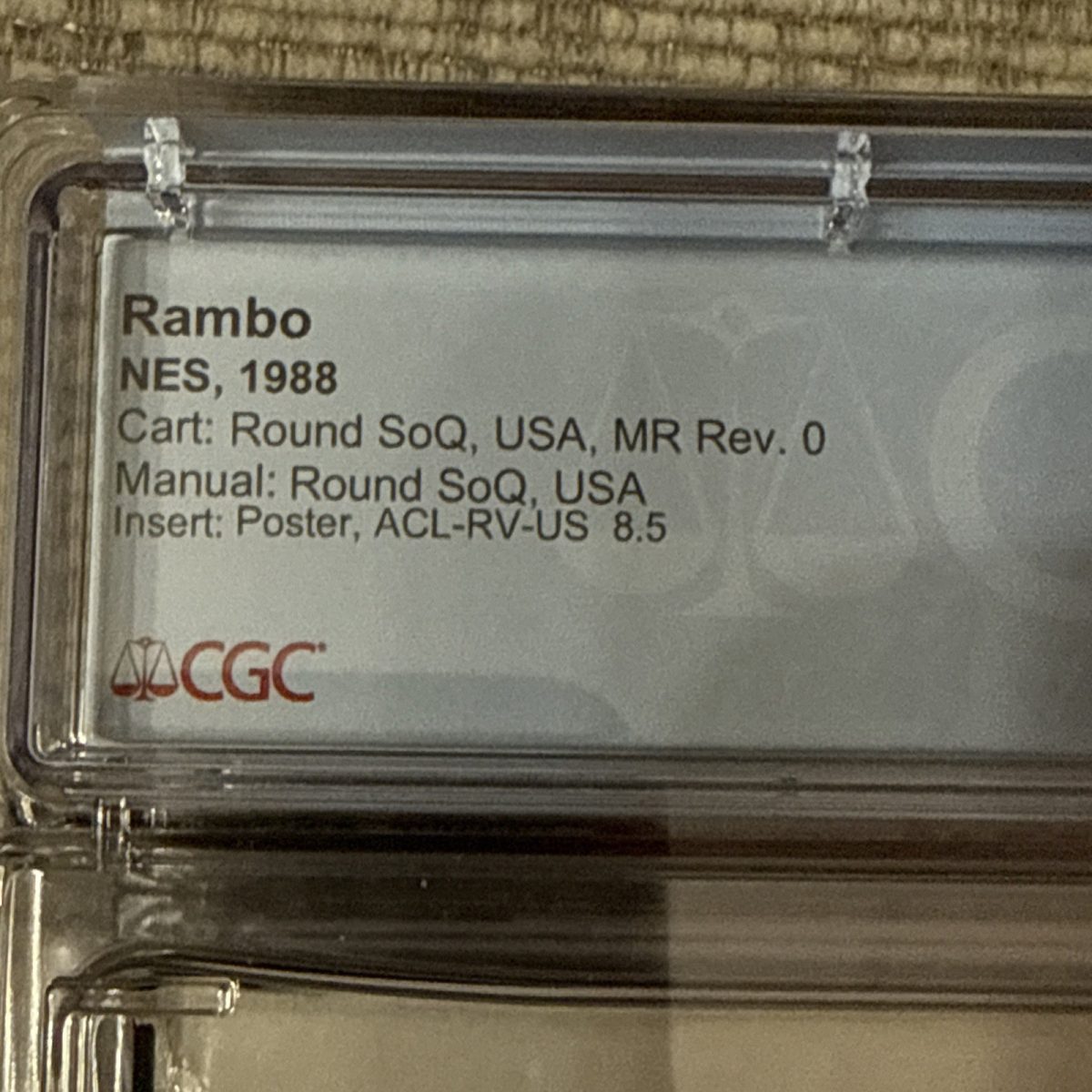 Rambo (Nintendo NES) CIB GRADED CGC 7.5
