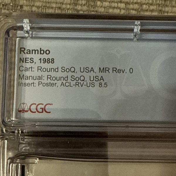 Rambo (Nintendo NES) CIB GRADED CGC 7.5