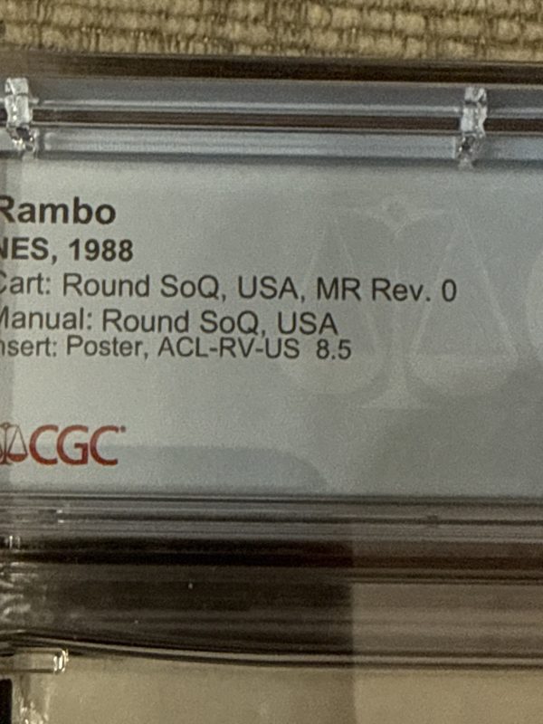 Rambo (Nintendo NES) CIB GRADED CGC 7.5