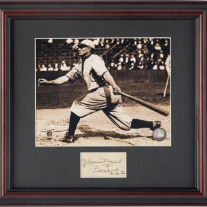 1910's Honus Wagner Signed Cut Signature Auto Framed Display PSA/DNA LOA