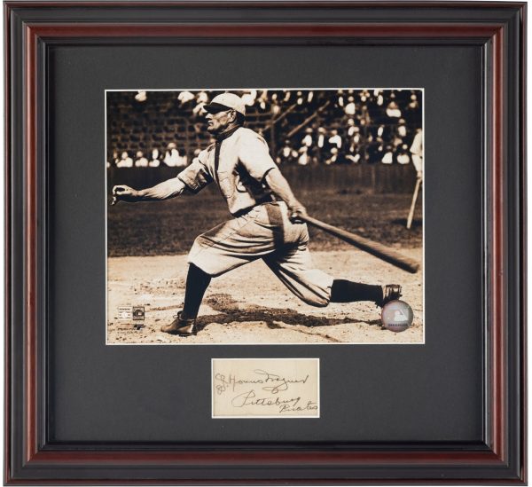 1910's Honus Wagner Signed Cut Signature Auto Framed Display PSA/DNA LOA