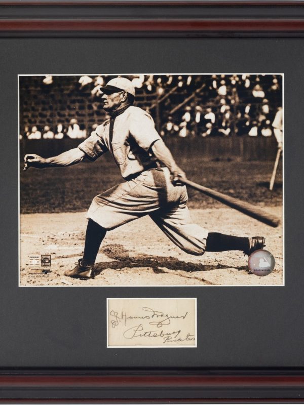 1910's Honus Wagner Signed Cut Signature Auto Framed Display PSA/DNA LOA