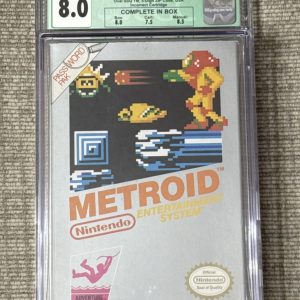 Metroid WATA 8.0 CIB [Hangtab, 1st Prod.] NES Nintendo 1987