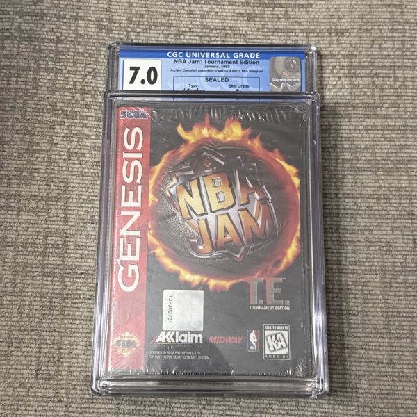 NBA Jam T.E. (Sega, 1995) Brand New Factory Sealed CGC Graded 7.0