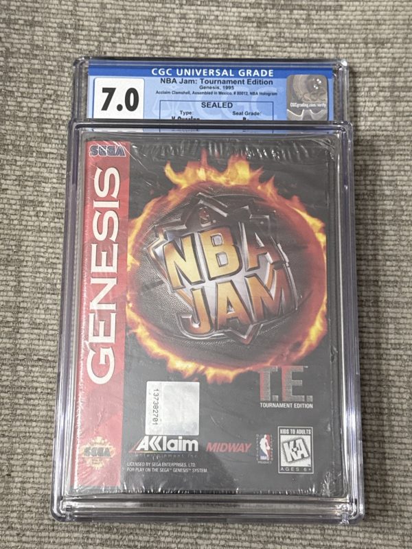 NBA Jam T.E. (Sega, 1995) Brand New Factory Sealed CGC Graded 7.0
