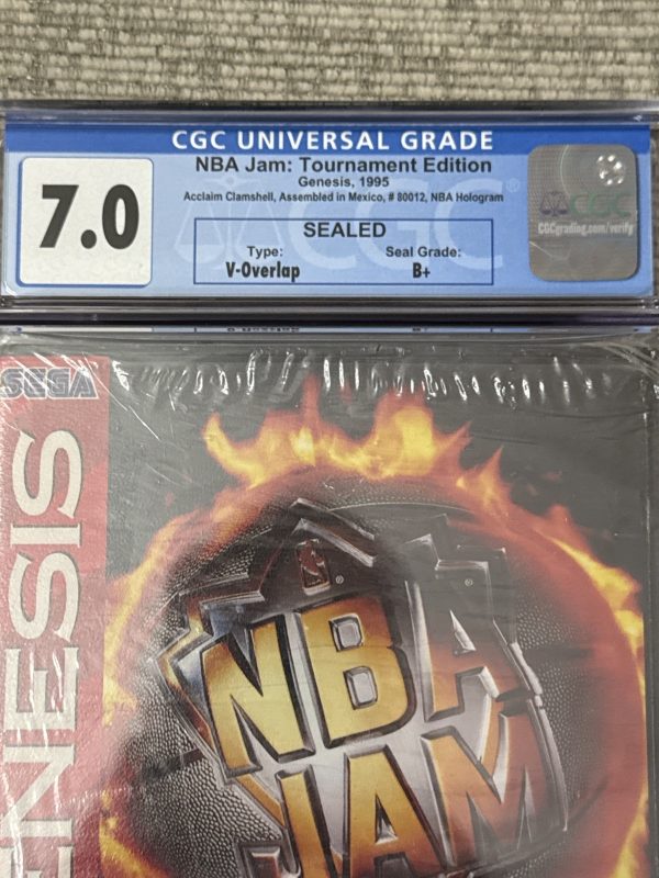 NBA Jam T.E. (Sega, 1995) Brand New Factory Sealed CGC Graded 7.0