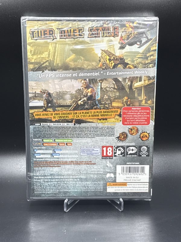 Bulletstorm PC DVD Epic Games French - NEW SEALED