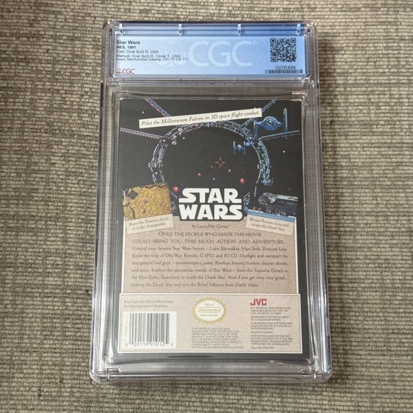 Star Wars (Nintendo NES) CGC 9.2 CIB Lucasfilm Games