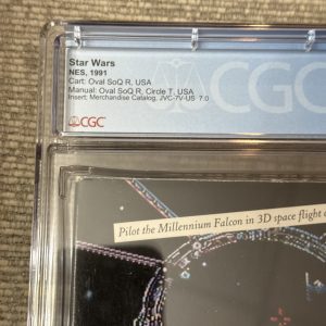 Star Wars (Nintendo NES) CGC 9.2 CIB Lucasfilm Games