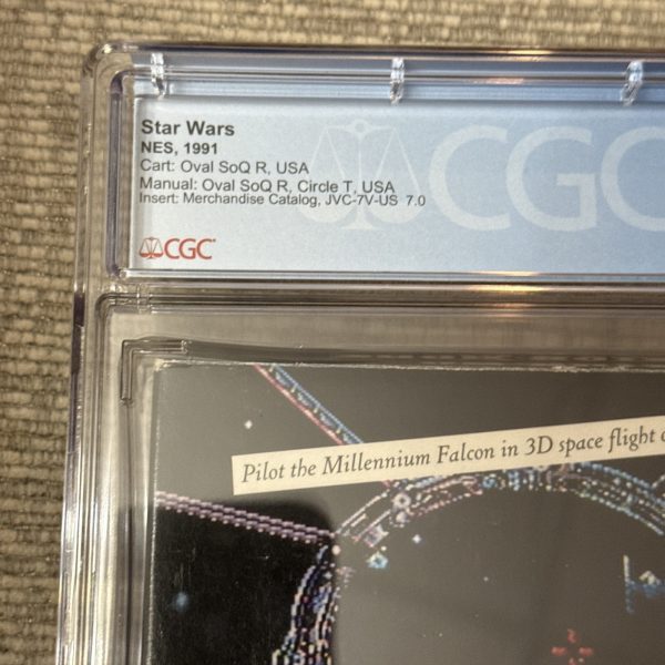 Star Wars (Nintendo NES) CGC 9.2 CIB Lucasfilm Games