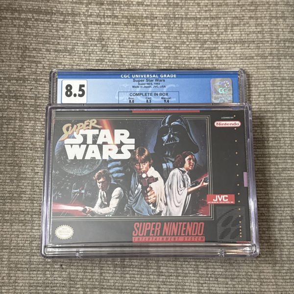Super Star Wars - Super Nintendo Snes - CIB Graded CGC 8.5 NOT WATA