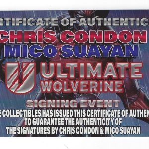 Ultimate Wolverine #1 Virgin Variant MEGACON Exclusive Signed Mico Suayan COA
