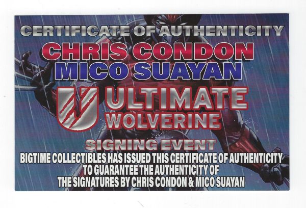 Ultimate Wolverine #1 Virgin Variant MEGACON Exclusive Signed Mico Suayan COA