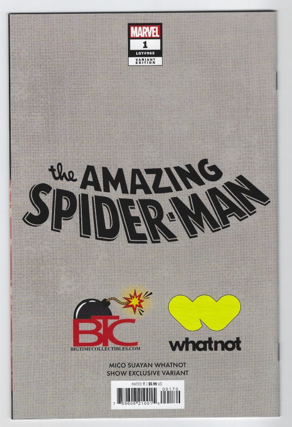 Amazing Spider-Man #1 C2E2 Mico Suayan Virgin B&W Cover LTD 500