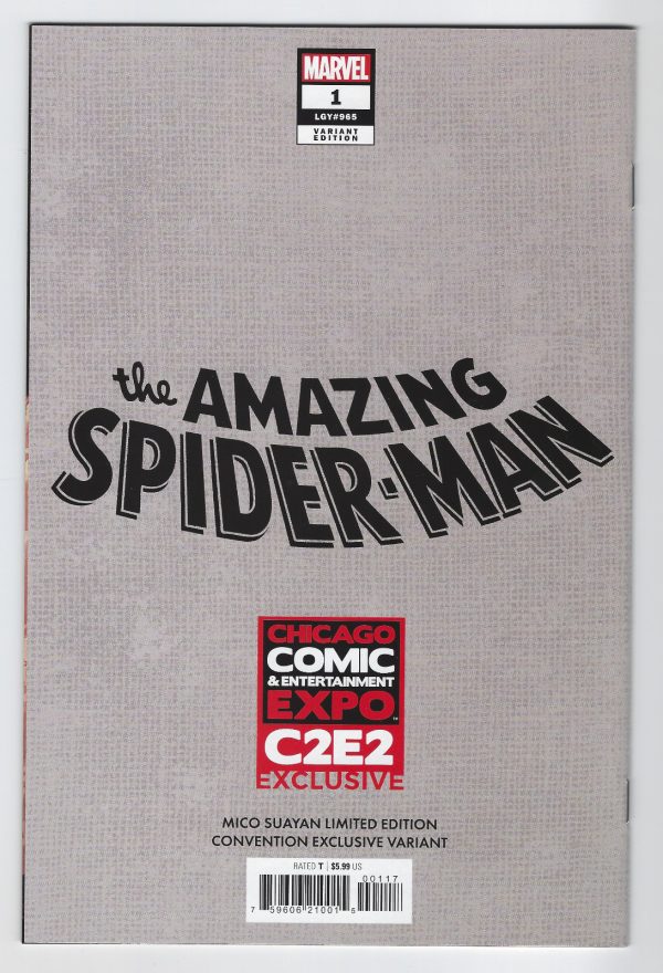 The Amazing Spider-Man #1 Mico Suayan C2E2 Exclusive SIGNED BY "Suayan" w/COA