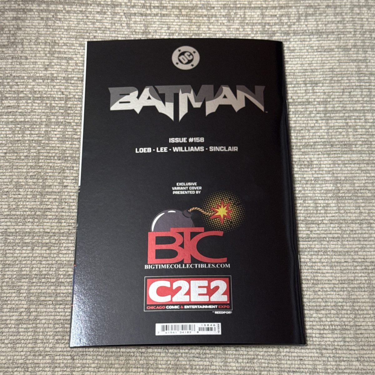 BATMAN #158 BATMAN/HUSH FOIL LOGO C2E2 2025 EXCLUSIVE SECRET DROP #2.