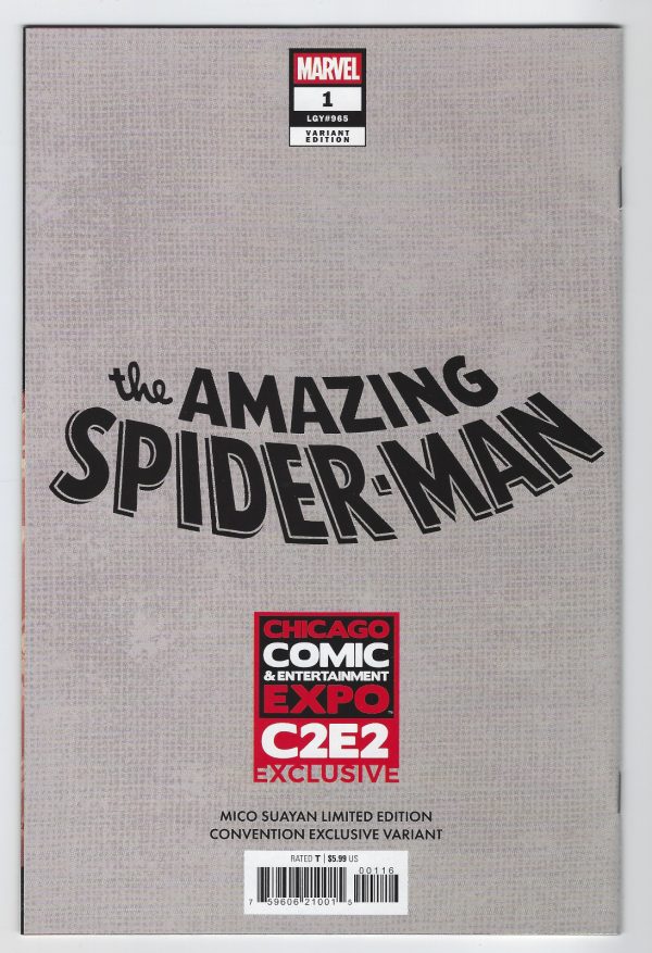 Amazing Spider-Man #1 Mico Suayan Trade Dress C2E2 Exclusive 2025 MARVEL COMICS