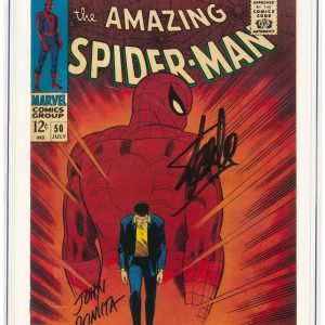 Amazing SPIDER-MAN #50 SS 1967 Stan Lee John Romita Signed Marvel Comics CGC 8.5