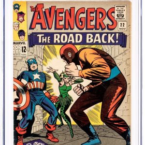 Avengers #22 CGC FN+ 6.5 Captain America Scarlet Witch Power Man! Marvel 1965